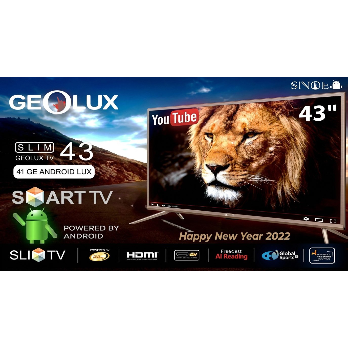 ტელევიზორი 43 GE ANDROID LUX ტელევიზორი 43 GE ANDROID LUX